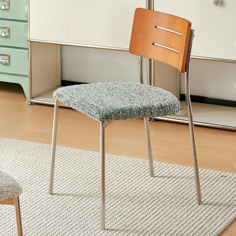 Chaise d'appoint à dossier antique de couleur unie verte (ensemble de 2), Couleur antique, vert