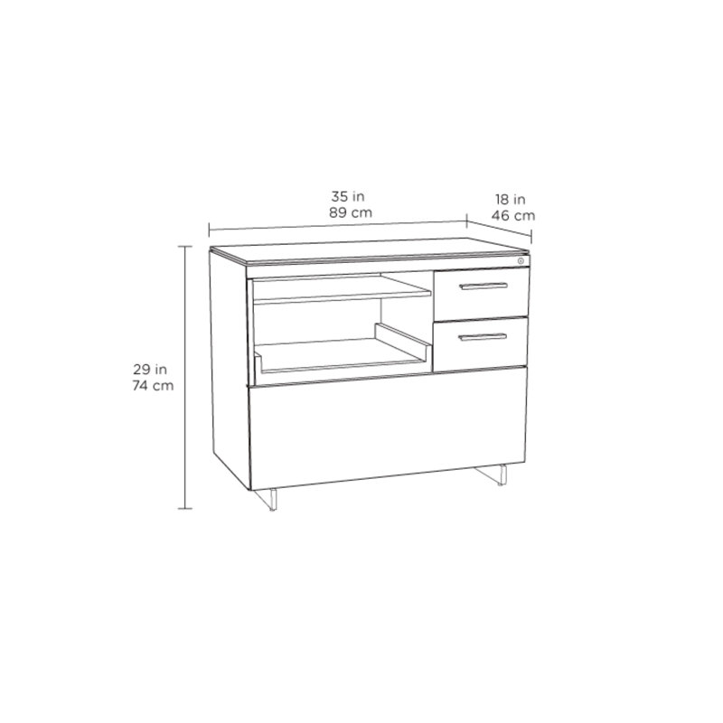 Centro 3 - Drawer File Cabinet