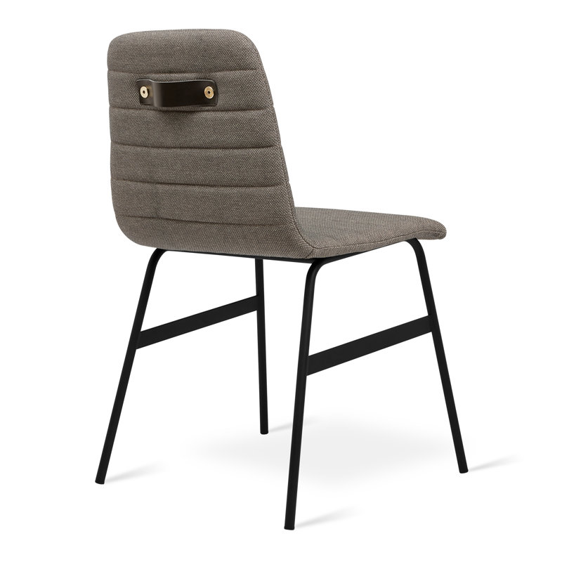 Lecture Upholstered Dining Chair, Pixel Truffle