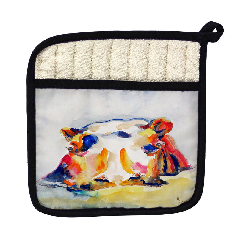 Cuisinier poignée hippopotame intérieure betsy drake