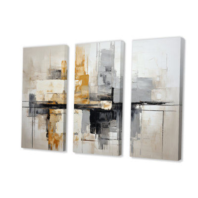 «Minimalist Montage VI - Abstract Collages», ensemble de reproduction d'art mural