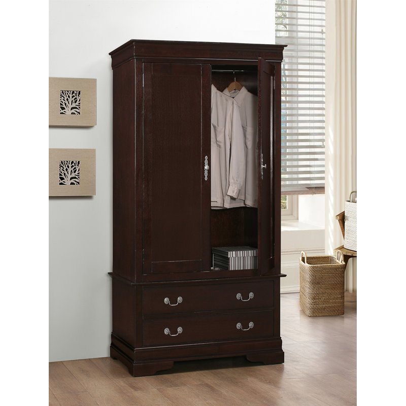 Armoire traditionnelle élégante, Cappuccino