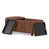 Distressed Saddle Brown Vegan Faux Leather