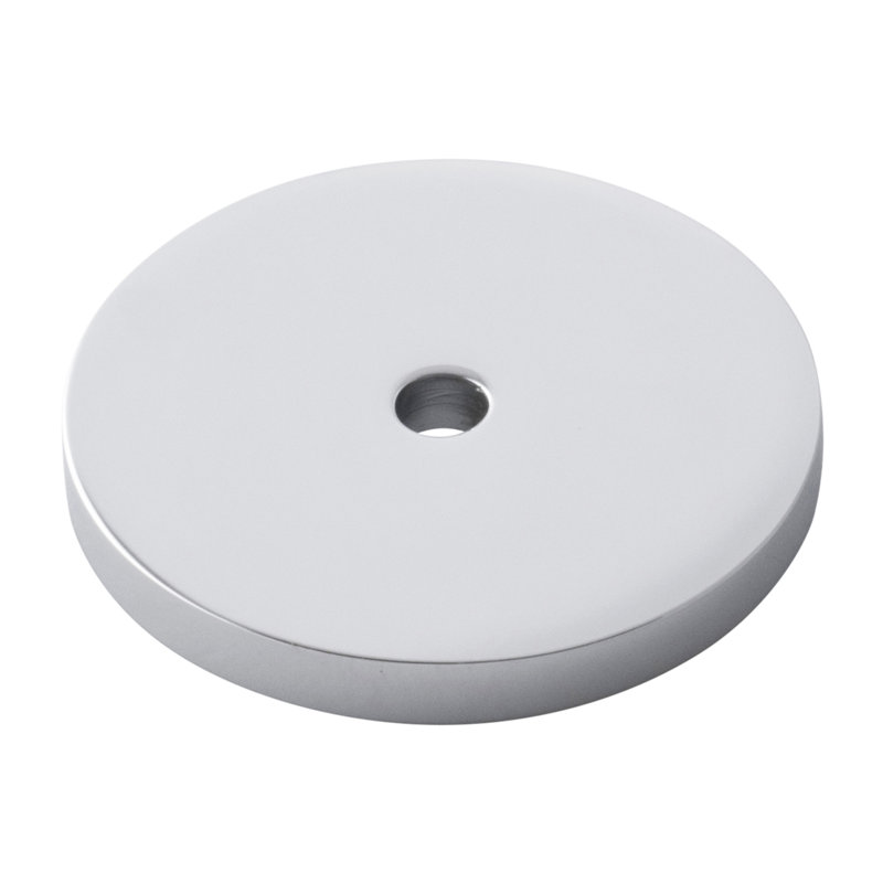 Parkview Collection Knob Backplate - 1-1/2 " Diameter Cabinet Knob - Transitional Hardware for Drawers & Cabinets, Chrome