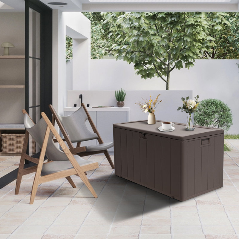 Boîte de terrasse verrouillable en résine imperméable et facile à installer Decksplore