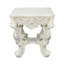 Table de bout à finition blanc antique