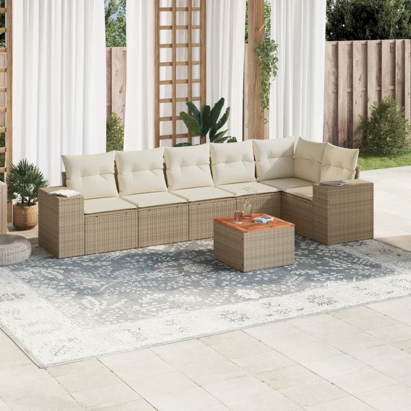 Vidaxl Garden Sofa Set Beige