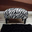Stylish 40cm Wide Velvet Animal Print Footstool Ottoman – Rectangle Storage Seat for Living Room or Bedroom