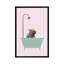 Hippopotame dans une baignoire, art encadré-49839974-49839965