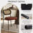 Mid Century Modern Faux Leather Upholstered Dining Side Chairs With Curved Rattan Back,Camel-1655989497-1654886102