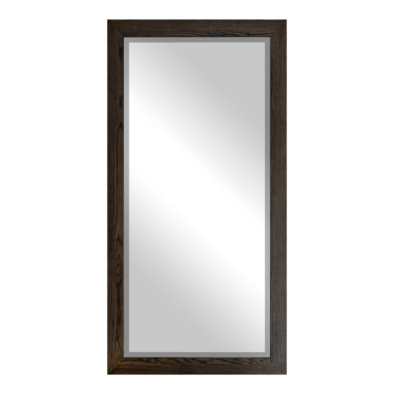 Ozark Hardwood Beveled Mirror, Ebony