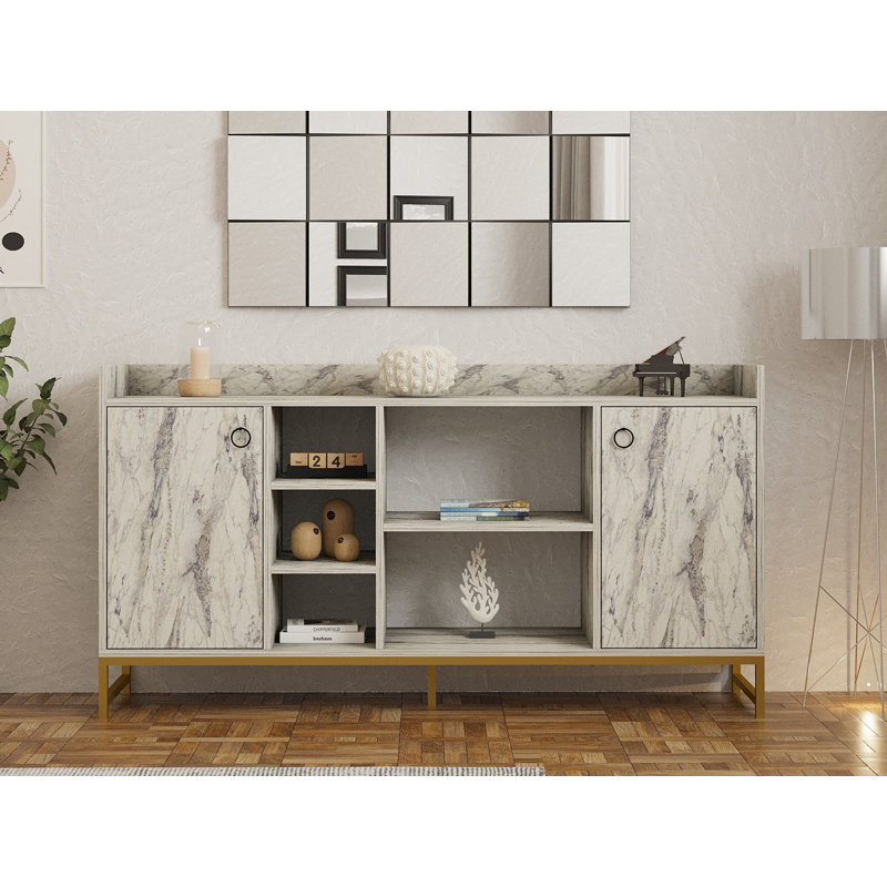 Puqa Design 85cm Console Table, Freesia Marble