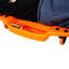 Corps en plastique PEHD ergonomique en plastique moulé par soufflage de 48 po avec appui-tête rembourré et deux plateaux à outils - Capacité de 440 lb ORANGE