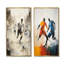 «Grey Minimalist Soccer Encounter I», ensemble de 2 décorations murales de soccer-1266172781-1266172782