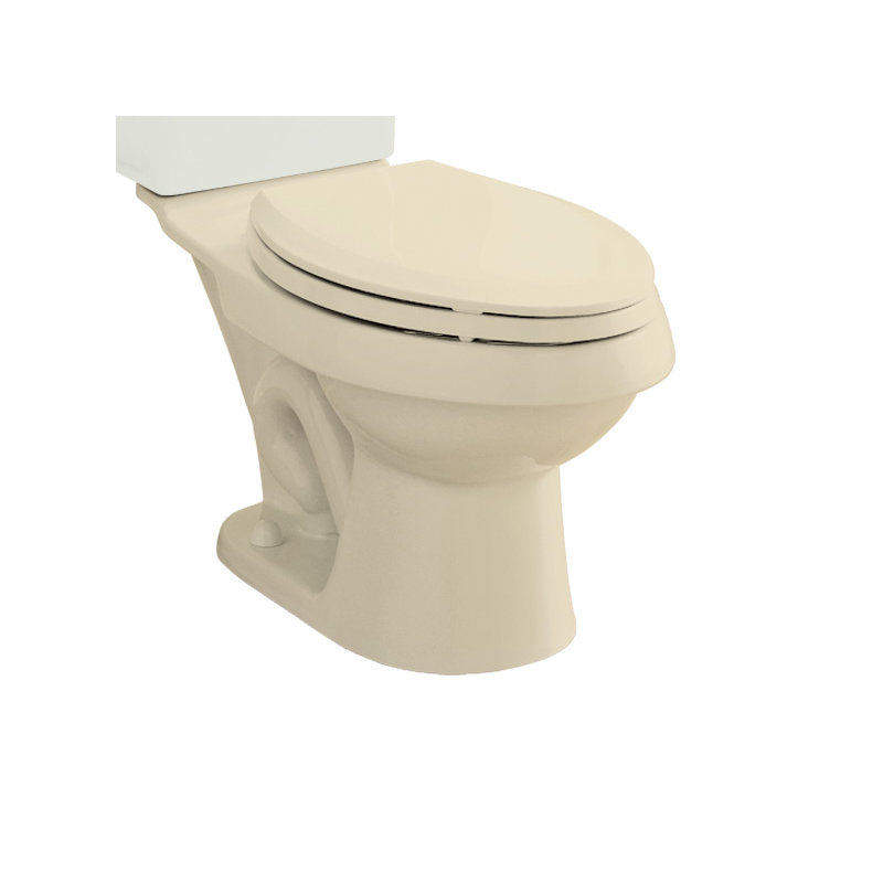 Dual Force Dual Flush Elongated Toilet Bowl Only, Almond