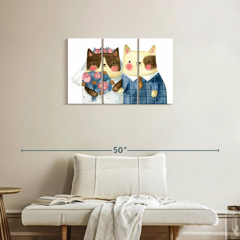 Brampt Cat Wedding, 20" H x 33" W