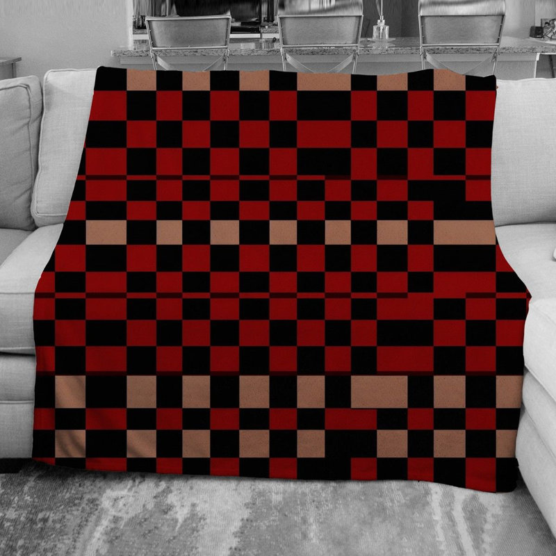 Checkered Tartan Throw Blanket