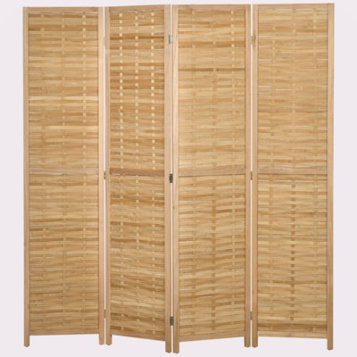 HOMCOM 4 Panel Room Divider, 5.5