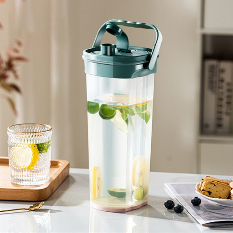 Pichet à grande capacité pour infuseur de fruits avec bouteille d'eau, Vert