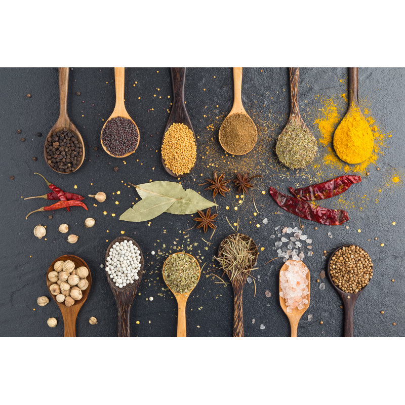 Herbs And Spices - Wrapped Canvas Print, 30cm H x 46cm W x 3.8cm D