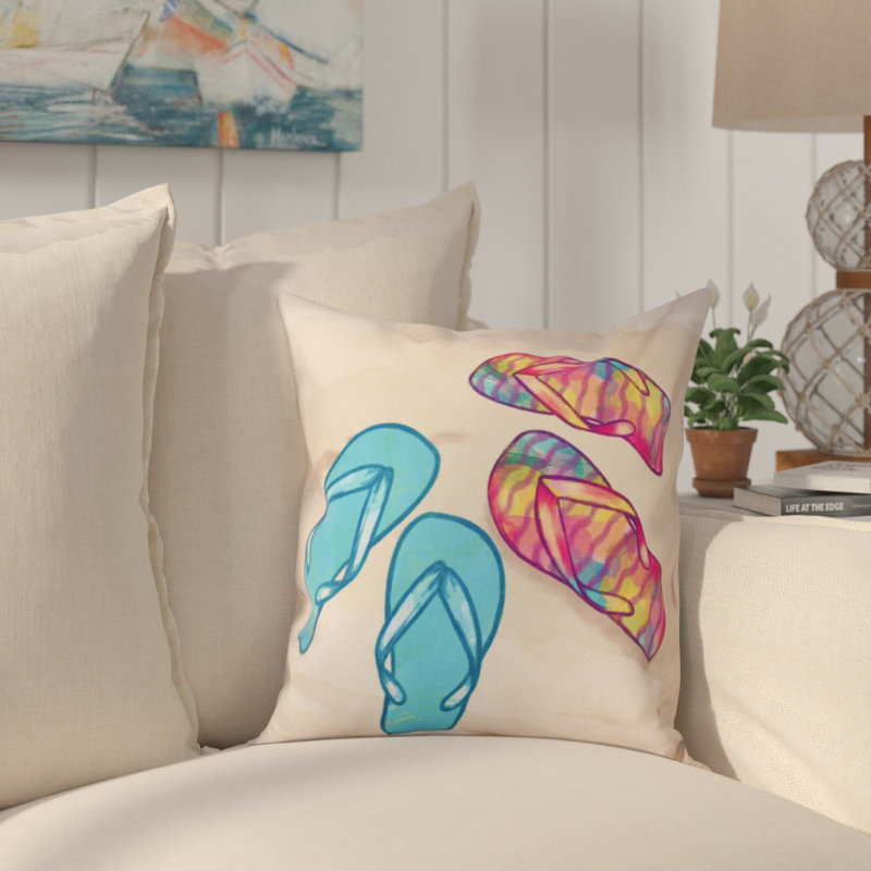 Housse de coussin d'extérieur carré Beach Insert, 18 po x 18 po
