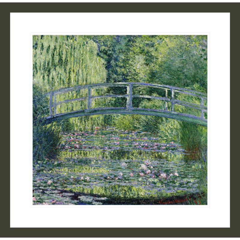 The Waterlily Pond: Green Harmony (Le Bassin aux nympheas: harmonie verte) par Claude Monet, impression giclée encadrée