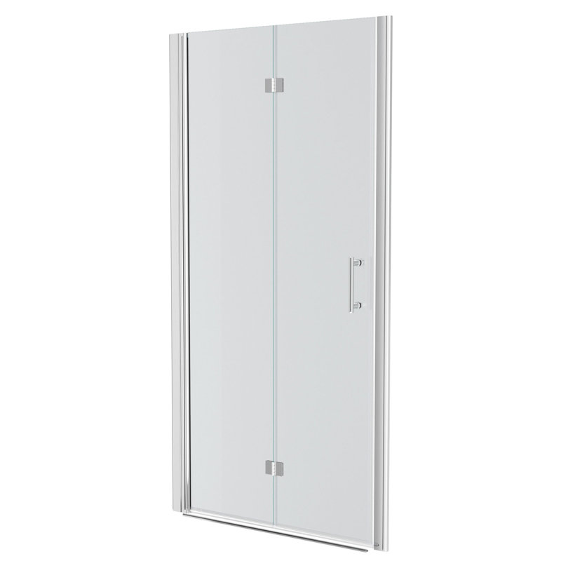 Porte de douche Bi l 32 po x H 72 po et verre trempé élégant pour plus de confort