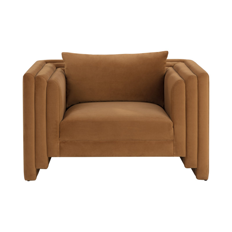 Méridienne large de 46,5 po CAL117, Polyester doré