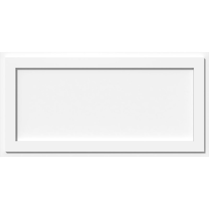 Médaillon de plafond contemporain de style architectural en PVC de l 34 po x H 17 po x C 11 3/4 po x P 1 po