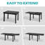 Ensemble repas extensible pour 6 personnes avec chaises pliantes inclinables Mcnett-121012351