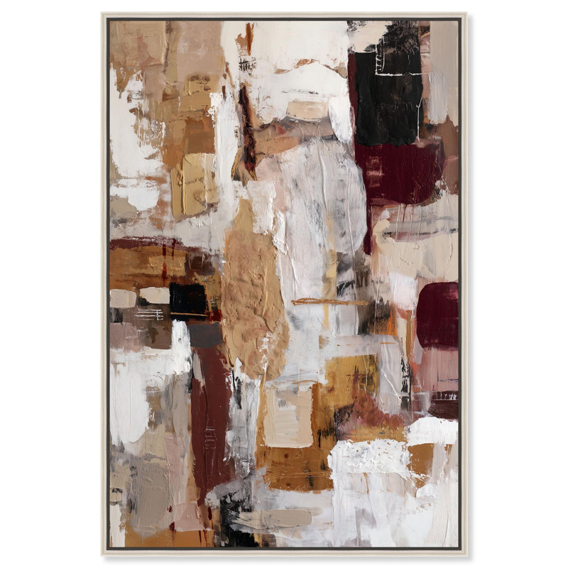 "Abstract Harmony II", reproduction d'art sur toile par Art Remedy, cadre noir, 10 x 15, H 46 po x l 31 po, Cadre argenté