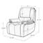 Fauteuil inclinable électrique en cuir véritable Carrina-216108346