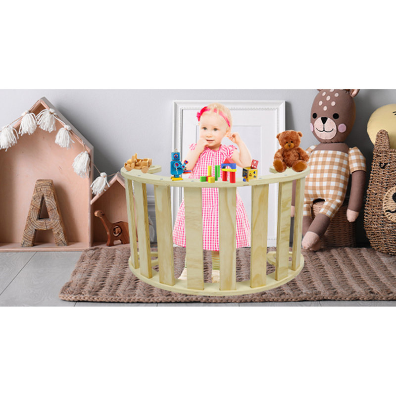 3-en-1 MONTESSORITODDLERS Arch Climber (bois naturel)