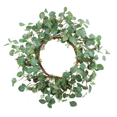 D23.6" Eucalyptus Wreath, Green
