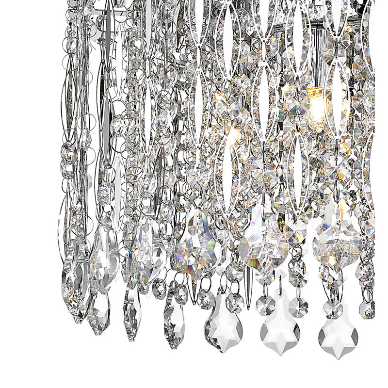 Clapper 5 - Light Chrome Crystal Pendant