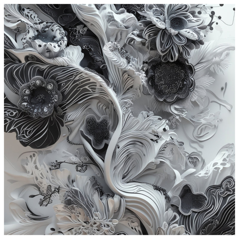 Rideaux de douche Intricate, 70in W x 93in H