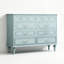Meuble d'appoint moderne en bois massif et composite bleu outremer-134003417-134003413