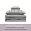 Ensemble d'édredon à lit rayé 5 pièces avec draps et taie d'oreiller Nestl-128727135-128727136