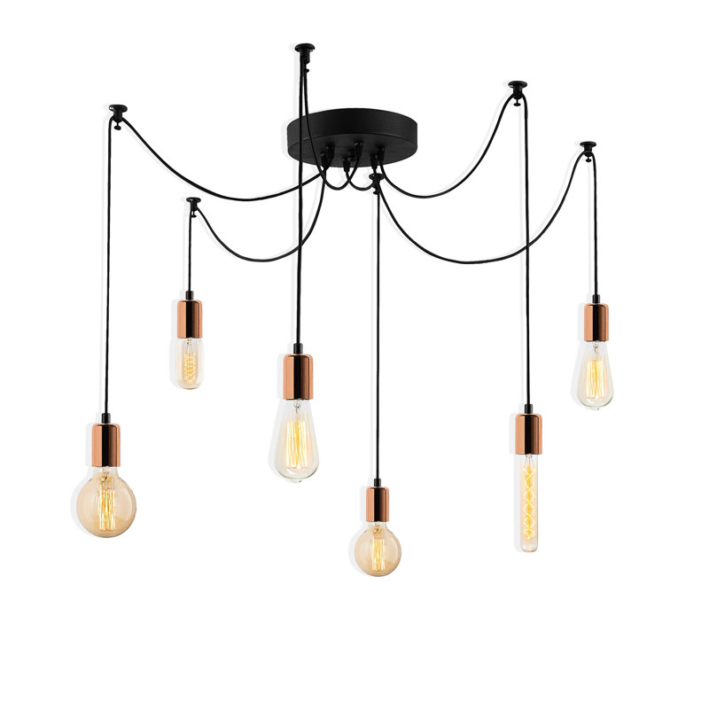Lustre en métal 6 lumières