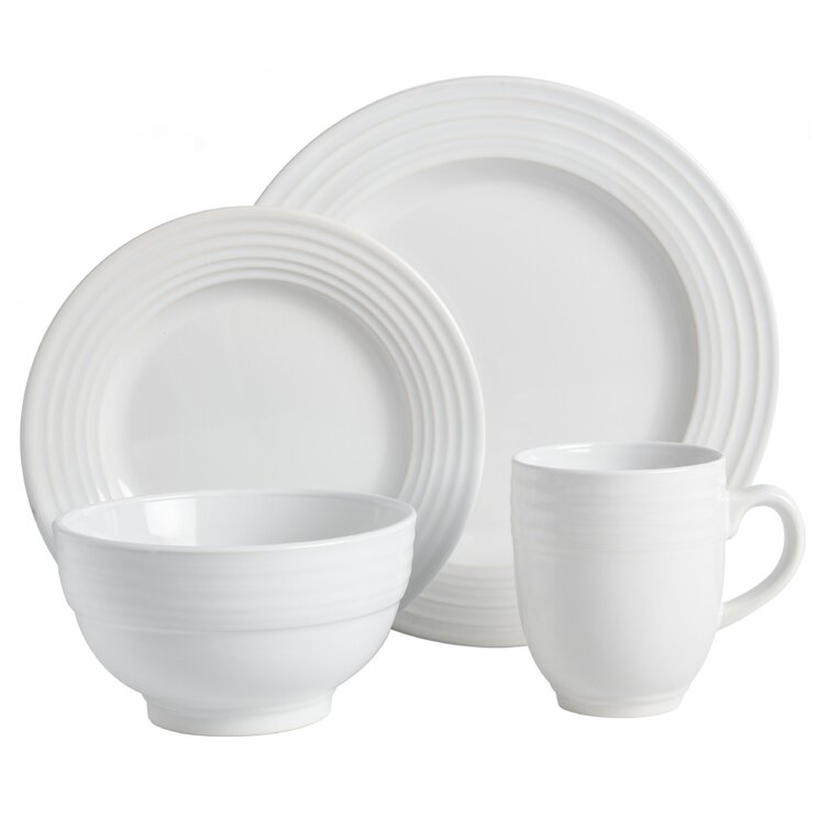 Gibson Home Everyday Ralston 16-Piece Dinnerware Set in Grey