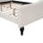 Full Size Beige Upholstered Tufted Daybed
