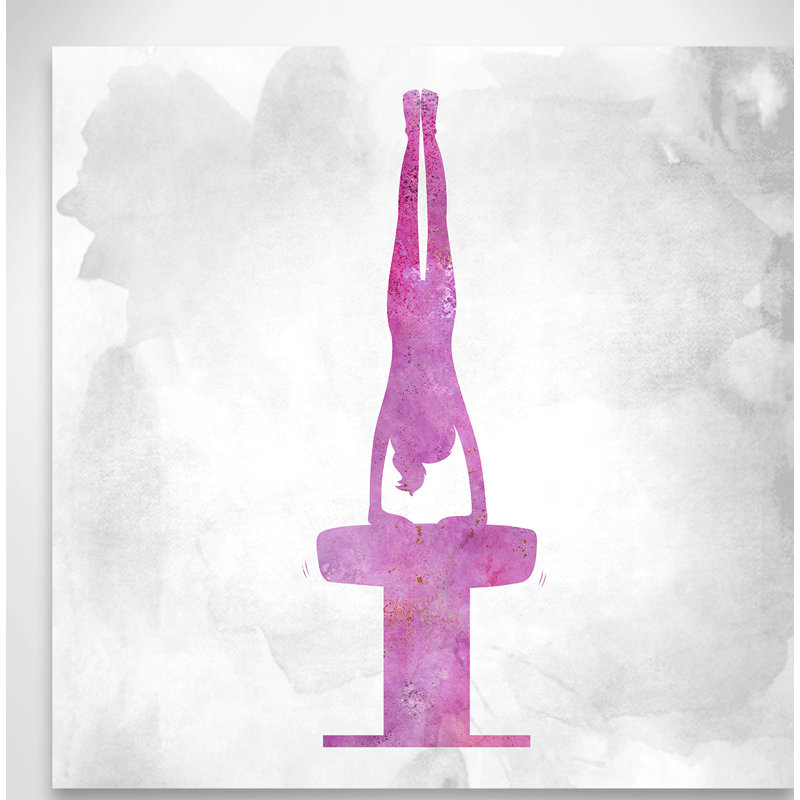 Gymnastique 1, H 16 po x l 16 po x P 1,5 po, Toile