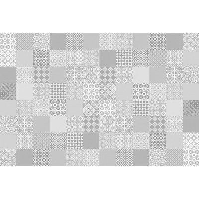 Vickey Geometric Non-Skid Kitchen Mat