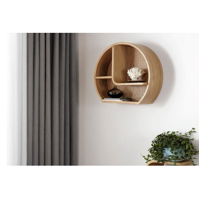 Linares 3 Piece Circle Floating Shelf