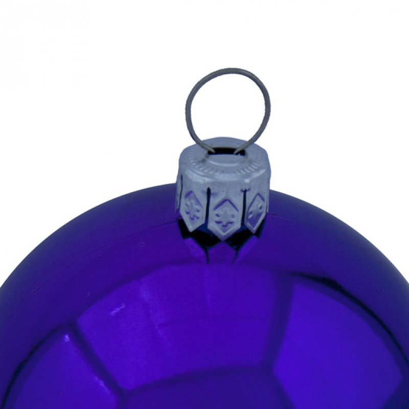 Bauble, 6cm H x 6cm W x 6cm D, Purple Shiny