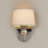 Eliaz Acrylic and Steel Armed Sconce-1572228965