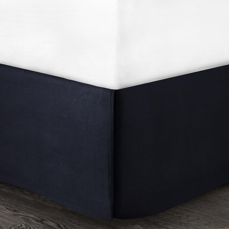 Édredon bleu marine pour lit très grand - 100% brodé, rembourré, 1 édredon, 2 taies décoratives, 3 coussins décoratifs, fer à repasser 7 pièces, tissu froissé avec fer, coussins inclus