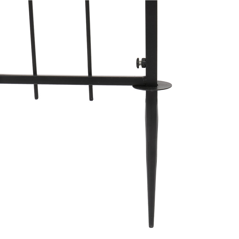 Tonnelle de jardin en fer l 59,8 po x H 85 po, Noir