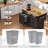 59.3" Kitchen Island With Storage 2 Pull Out Cabinet Organizers & Rubber Wood Drop Leaf-887876300