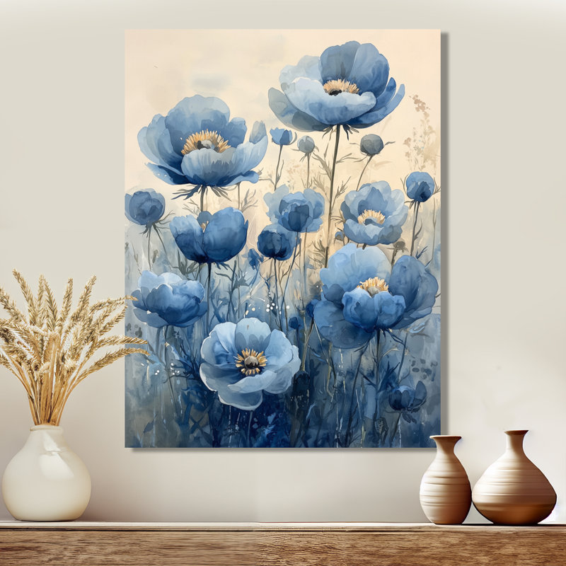 Inniss - impressions murales florales, H 40 po x l 30 po, Toile tendue, Ne s’applique pas